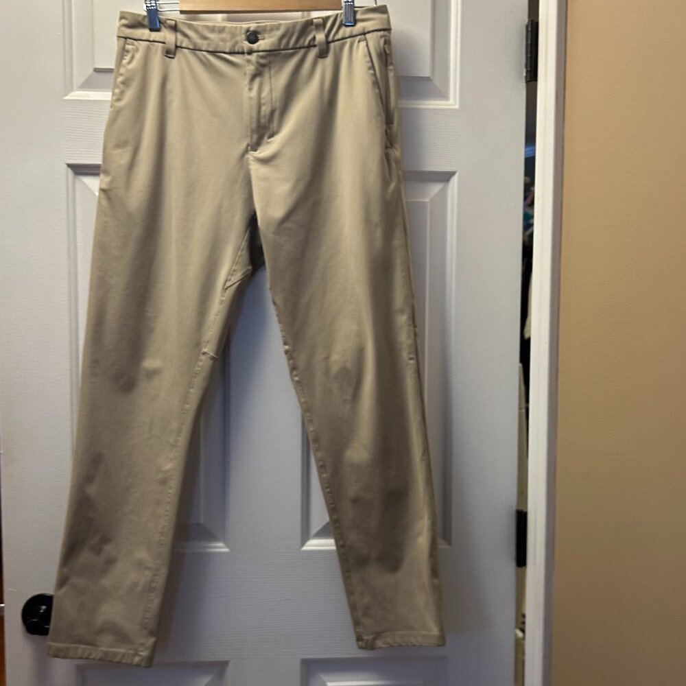 Lululemon Khaki Slim-Fit Trouser, Size 31